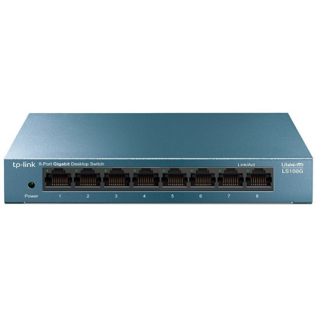 TP-Link LiteWave LS108G - Switch - unmanaged - 8 x 10 / 100 / 1000 - desktop - AC 220 V - 2