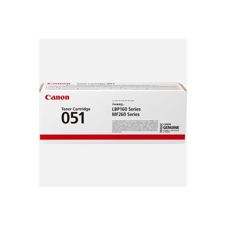Canon 051 - Black - original - toner cartridge - for imageCLASS MF264, MF267, MF269; i-SENSYS MF264, MF267, MF269; Satera LBP161, LBP162 - 2