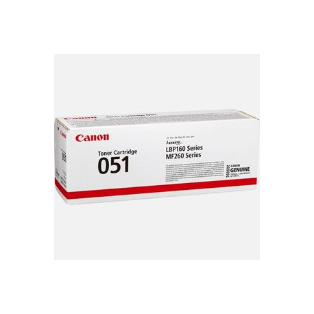 Canon 051 - Black - original - toner cartridge - for imageCLASS MF264, MF267, MF269; i-SENSYS MF264, MF267, MF269; Satera LBP161, LBP162 - 3
