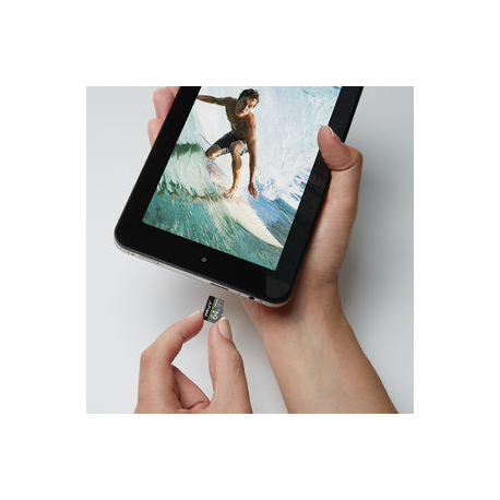 PNY PRO Elite - Flash memory card (microSDXC to SD adapter included) - 64 GB - A1 / Video Class V30 / UHS-I U3 / Class10 - microSDXC UHS-I - 2