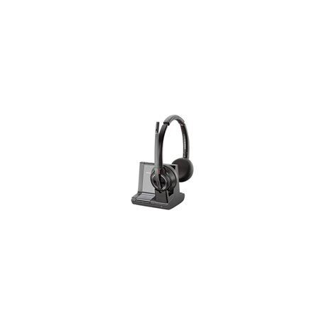 Poly Savi 8200 Series W8220 / A - Headset - on-ear - DECT  /  Bluetooth - wireless - active noise cancelling - 0