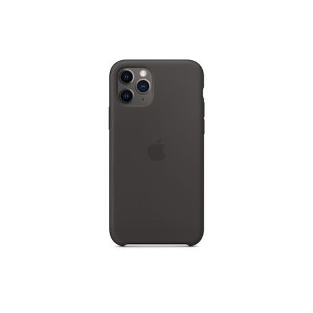 Apple - Back cover for mobile phone - silicone - black - for iPhone 11 Pro - 1