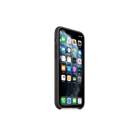 Apple - Back cover for mobile phone - silicone - black - for iPhone 11 Pro - 5