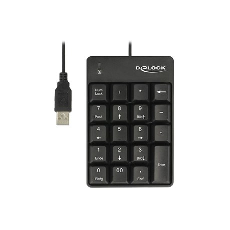 DeLOCK - Keypad - USB - black - retail - 0