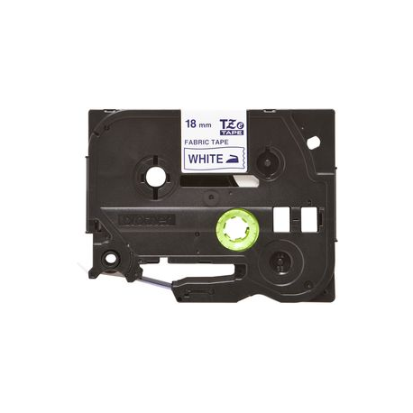 Brother TZe-FA4 - Fabric - blue on white - Roll (1.8 cm x 3 m) 1 cassette(s) tape - for P-Touch PT-3600, D400, D450, D600, E300, E550, H101, H300, H500, P700, P750, P900, P950 - 1
