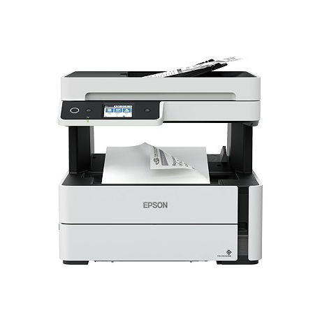 Epson EcoTank ET-M3170 - Multifunction printer - B / W - ink-jet - Legal (216 x 356 mm) / A4 (210 x 297 mm) (original) - A4 / Legal (media) - up to 20 ppm (printing) - 250 sheets - 33.6 Kbps - USB, LAN, Wi-Fi - white - 0
