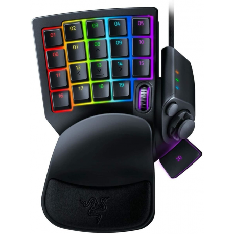 Razer Tartarus Pro - Keypad - with scroll wheel, 8-way directional thumbpad - backlit - USB - key switch: Razer Analog Optical Switches - 0