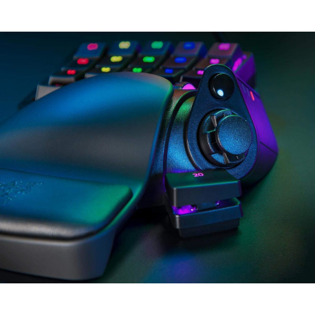 Razer Tartarus Pro - Keypad - with scroll wheel, 8-way directional thumbpad - backlit - USB - key switch: Razer Analog Optical Switches - 1