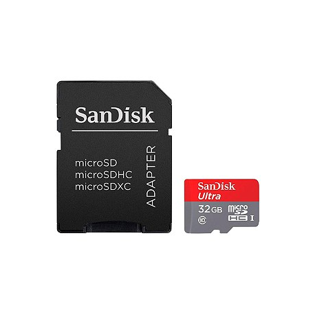 SanDisk High Endurance - Flash memory card (microSDHC to SD adapter included) - 32 GB - Video Class V30 / UHS-I U3 / Class10 - microSDHC UHS-I - 2