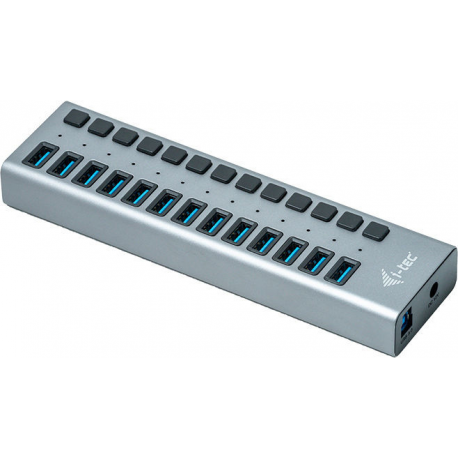 i-Tec USB 3.0 Charging HUB 13 port + Power Adapter 60 W - Hub - 13 x SuperSpeed USB 3.0 - desktop - 3