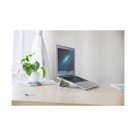 Neomounts by Newstar NSLS025 - Stand - for notebook - brushed aluminium - silver - screen size: 10"-17" - desktop - 3