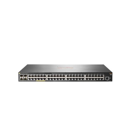 HPE Aruba 2930F 48G PoE+ 4SFP+ - Switch - L3 - Managed - 48 x 10 / 100 / 1000 (PoE+) + 4 x 1 Gigabit  /  10 Gigabit SFP+ (uplink) - rack-mountable - PoE+ (370 W) - 2