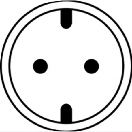 ASSMANN - Power cable - IEC 60320 C13 to CEE 7 / 7 (M) - AC 250 V - 75 cm - 90° connector, molded - black - 2