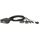 ATEN CS22D - KVM switch - 2 x KVM port(s) - 1 local user - desktop