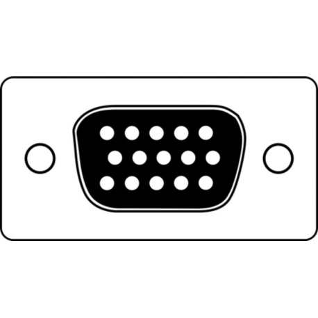 DIGITUS - VGA adapter - dual link - DVI-I (M) to HD-15 (VGA) (F) - molded - black - 2