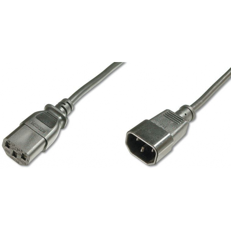 ASSMANN - Power extension cable - IEC 60320 C14 to IEC 60320 C13 - AC 250 V - 1.2 m - molded - black - 3
