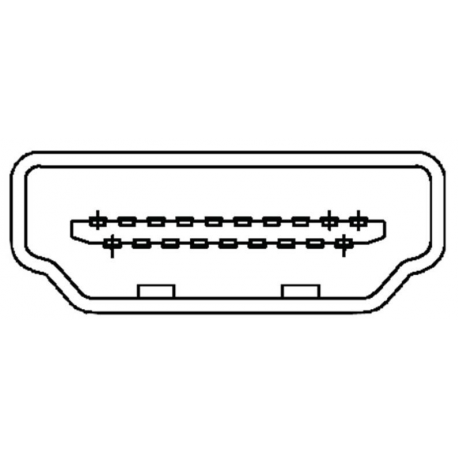 ASSMANN - HDMI cable with Ethernet - HDMI male to HDMI male - 5 m - double shielded - black - molded - 1