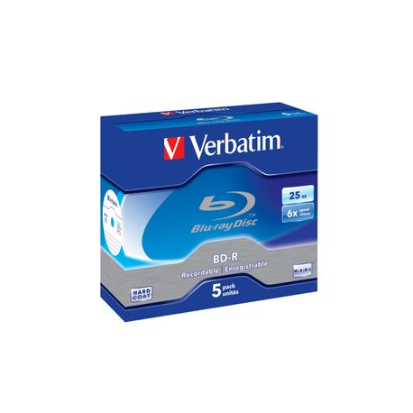 Verbatim - 5 x BD-R - 25 GB 6x - jewel case - 1
