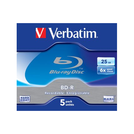 Verbatim - 5 x BD-R - 25 GB 6x - jewel case - 2