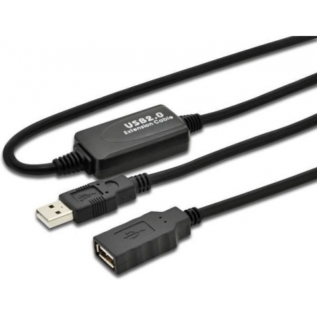 DIGITUS DA-73100-1 - USB extension cable - USB (F) to USB (M) - USB 2.0 - 10 m - 3