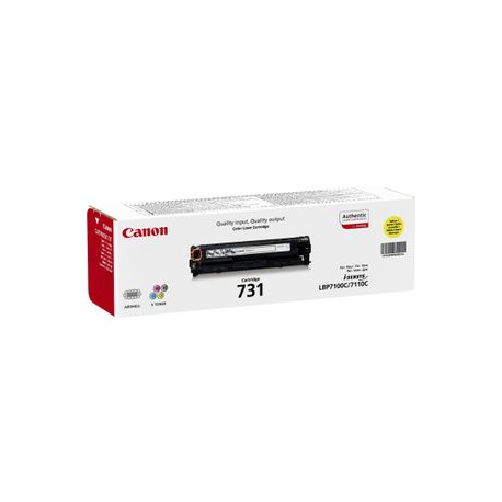 Canon 731 Y - Yellow - original - toner cartridge - for i-SENSYS LBP7100Cn, LBP7110Cw, MF623Cn, MF628Cw, MF8230Cn, MF8280Cw - 1