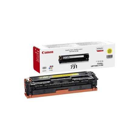 Canon 731 Y - Yellow - original - toner cartridge - for i-SENSYS LBP7100Cn, LBP7110Cw, MF623Cn, MF628Cw, MF8230Cn, MF8280Cw - 2
