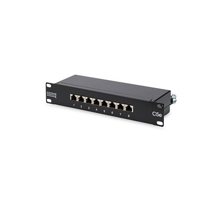 DIGITUS - Patch panel - CAT 5e - STP - RJ-45 X 8 - 1U - 10" - 1