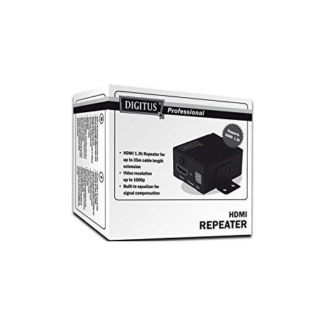 DIGITUS Professional HDMI Repeater DS-55901 - Video / audio extender - HDMI - up to 35 m - 2