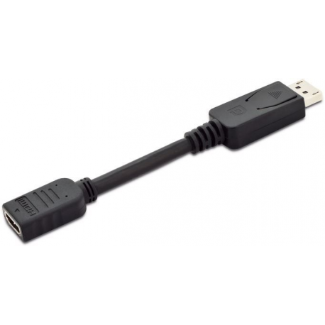 ASSMANN DisplayPort Adapter - Adapter - DisplayPort male to HDMI female - 15 cm - double shielded - black - 2