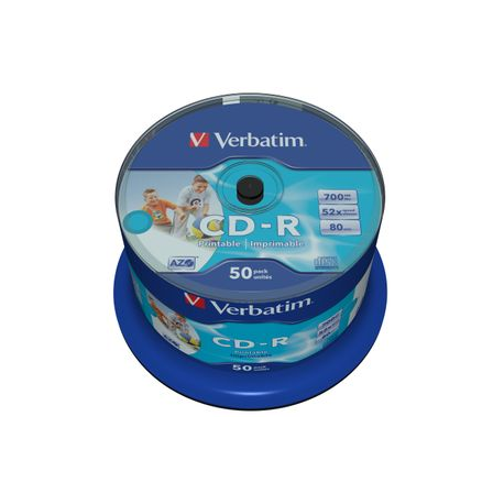 Verbatim DataLifePlus - 50 x CD-R - 700 MB 52x - wide printable surface - spindle - 1