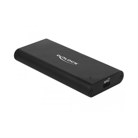 Delock - Storage enclosure - M.2 - M.2 NVMe Card - USB 3.1 (Gen 2) - black - 1