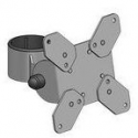 SpacePole - Mounting component (VESA mount base) - for LCD display - black
