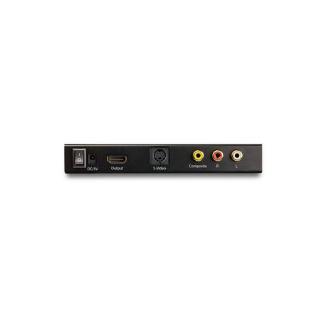 StarTech.com S-Video or Composite to HDMI Converter with Audio - 720p - Video converter - composite video, S-video - HDMI - black - 3