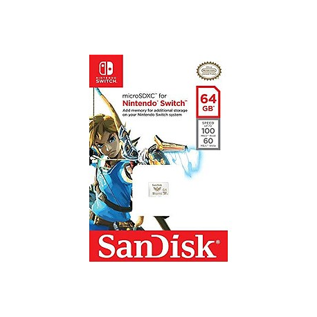 SanDisk Nintendo Switch - Flash memory card - 64 GB - UHS-I U3 - microSDXC UHS-I - for Nintendo Switch - 3