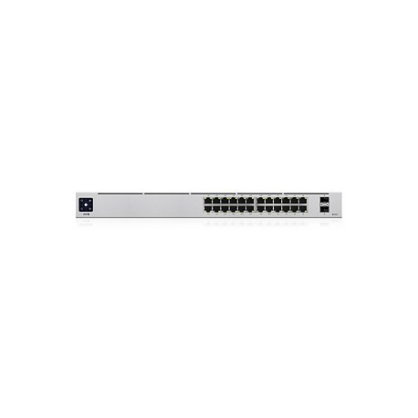 Ubiquiti UniFi Switch USW-24-POE - Switch - Managed - 24 x 10/100/1000 (16 PoE+) + 2 x Gigabit SFP - desktop, rack-mountable - PoE++ (95 W) - 2