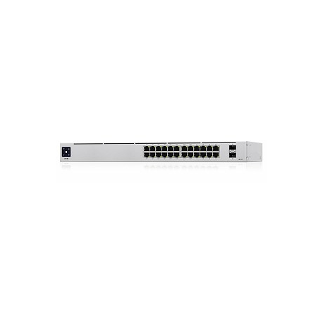 Ubiquiti UniFi Switch USW-24-POE - Switch - Managed - 24 x 10/100/1000 (16 PoE+) + 2 x Gigabit SFP - desktop, rack-mountable - PoE++ (95 W) - 3