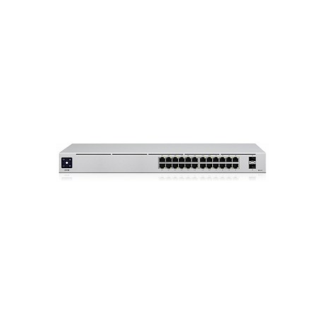 Ubiquiti UniFi Switch USW-24-POE - Switch - Managed - 24 x 10/100/1000 (16 PoE+) + 2 x Gigabit SFP - desktop, rack-mountable - PoE++ (95 W) - 6