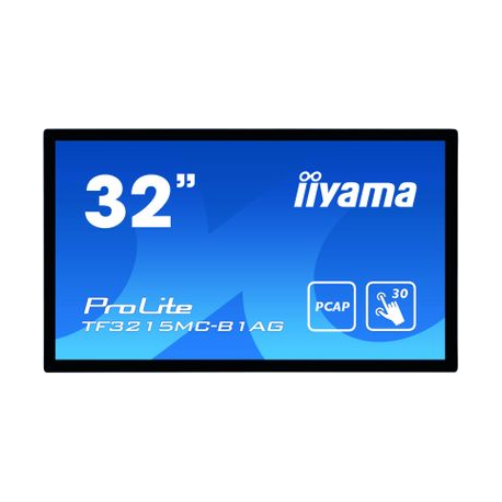 iiyama ProLite TF3215MC-B1AG - LED monitor - 31.5" - open frame - touchscreen - 1920 x 1080 Full HD (1080p) @ 60 Hz - A-MVA3 - 500 cd / m² - 3000:1 - 8 ms - HDMI, VGA - black - 2