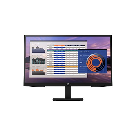 HP P27h G4 - LED monitor - 27" - 1920 x 1080 Full HD (1080p) @ 75 Hz - IPS - 250 cd / m² - 1000:1 - 5 ms - HDMI, VGA, DisplayPort - speakers - black - 0