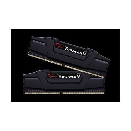 G.Skill Ripjaws V - DDR4 - kit - 16 GB: 2 x 8 GB - DIMM 288-pin - 3200 MHz  /  PC4-25600 - CL16 - 1.35 V - unbuffered - non-ECC - classic black - 2