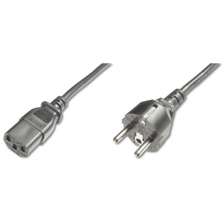 ASSMANN - Power cable - CEE 7 / 7 (M) to IEC 60320 C13 - AC 250 V - 1.2 m - molded - black - Germany - 3