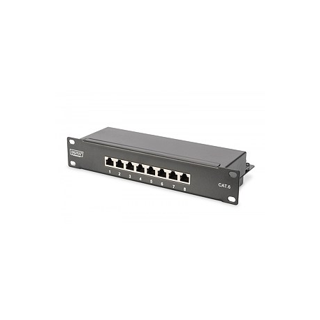 DIGITUS - Patch panel - CAT 6 - STP - RJ-45 X 8 - 1U - 10" - 4
