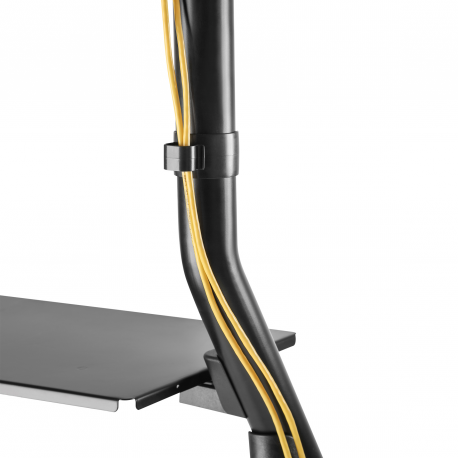 Neomounts by Newstar NS-M3800 - Cart - for LCD display / AV system - black - screen size: 60"-100" - 3