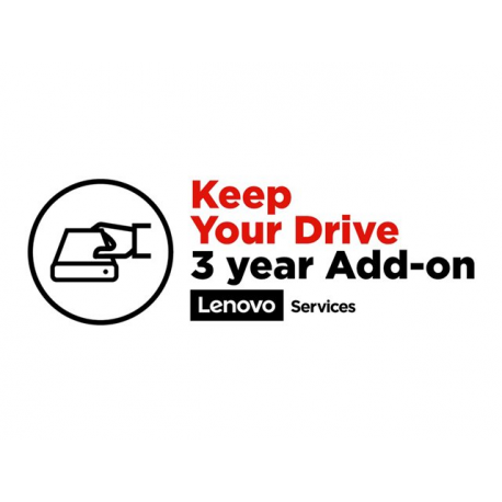 Lenovo Keep Your Drive Add On - Extended service agreement - 3 years - for ThinkCentre M625; M630; M70; M72X; M75; M75s Gen 2; M75t Gen 2; V50t-13; V530; V530-15 - 1