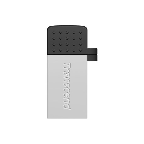 Transcend JetFlash Mobile 380 - USB flash drive - 16 GB - USB 2.0 - silver - 3