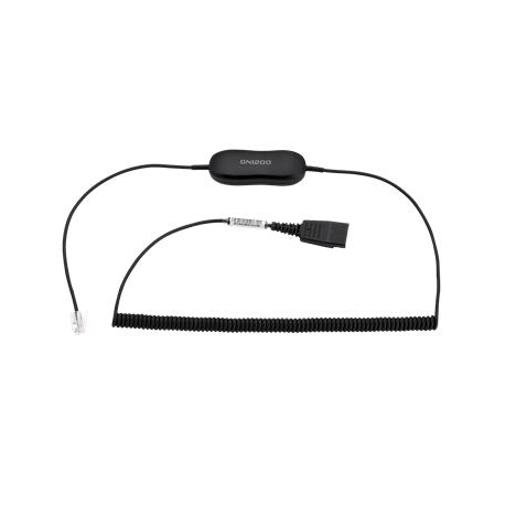 Jabra GN1218 AC Attenuation - Headset cable - Quick Disconnect plug - 2 m - for Cisco IP Phone 78XX, 88XX; BIZ 1500, 2300, 2400 - 2