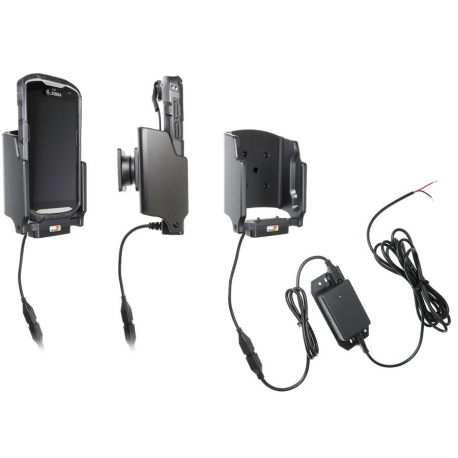 Brodit Active holder for fixed installation - Handheld charging cradle - car - DC 12  /  24 V - for Zebra TC51, TC56 - 2