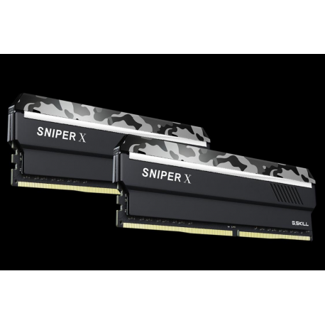 G.Skill SNIPER X Series - Urban Camo - DDR4 - kit - 16 GB: 2 x 8 GB - DIMM 288-pin - 3200 MHz  /  PC4-25600 - CL16 - 1.35 V - unbuffered - non-ECC - urban camouflage - 1