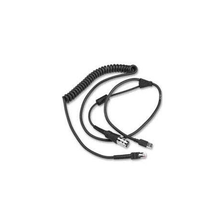 Zebra - USB  /  serial cable - 2.7 m - coiled - 0
