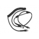 Zebra - USB / serial cable - 2.7 m - coiled